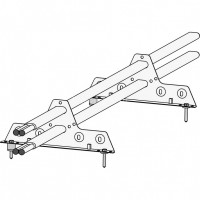 Снегозадержатель ROOFsystems ELITE 40*20 (овал), 1,2м  NEXT Т-обр. опора RAL 7024