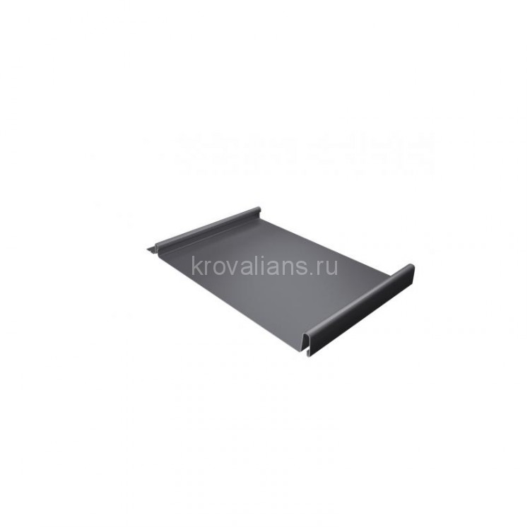 Фальцевая кровля Grand Line (Гранд Лайн) Кликфальц 0,5 Satin (RAL 7004) 1 кв.м.