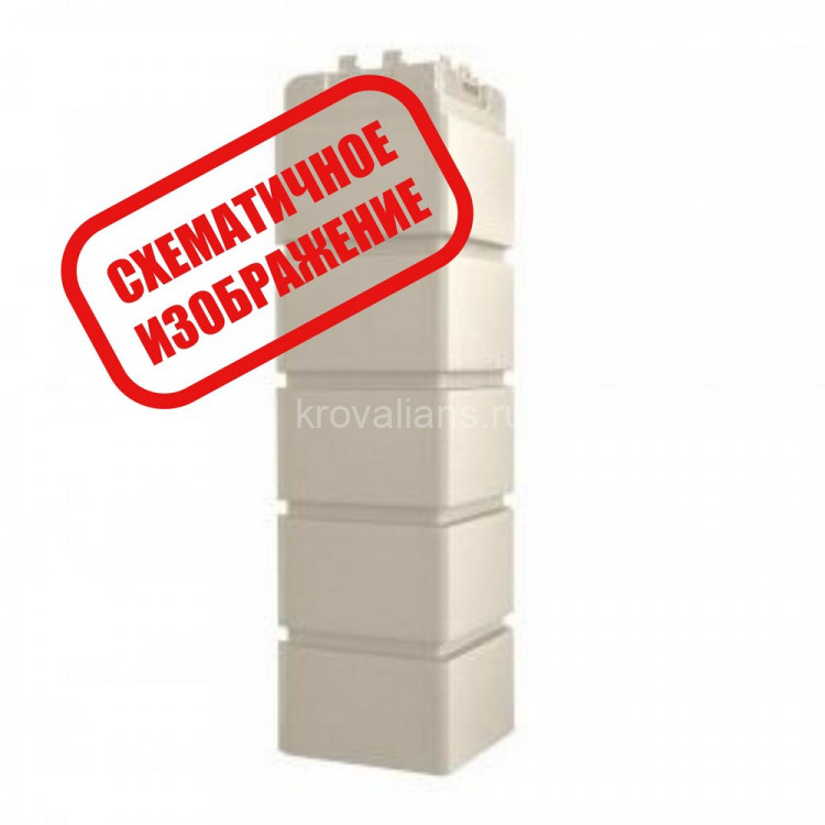 Угол фасадной панели наружный Клинкерный кирпич Стандарт земля (0,390*0,120) 12шт/уп