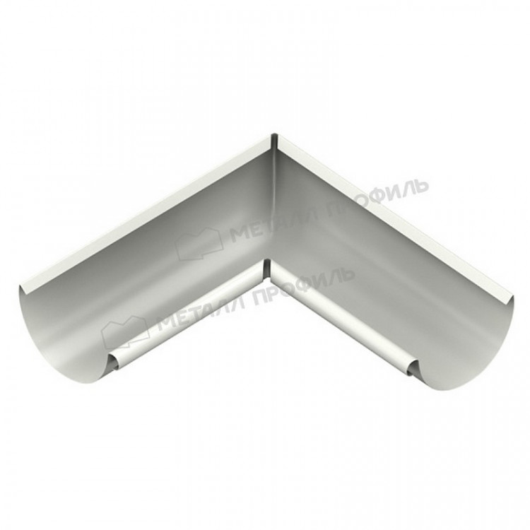 Угол желоба внутренний МЕТАЛЛ ПРОФИЛЬ GRANDSYSTEM D125х90 градусов Ral 9010