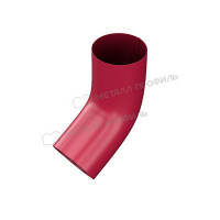 Колено трубы МЕТАЛЛ ПРОФИЛЬ Foramina PUR 125/100 RAL 3005, красное вино