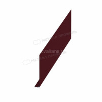 МеталлПрофиль Планка карнизного свеса 250х50х3000 (PURMAN-20-3005-0.5) /1 шт/