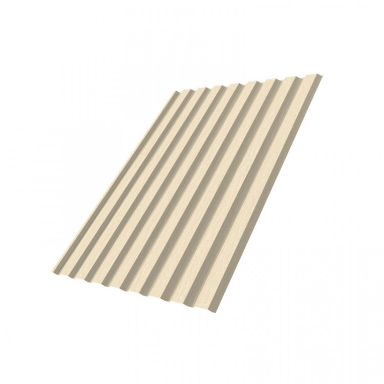 Профнастил С20R 0,45 Print Twincolor Milky Wood