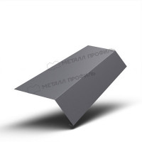 МеталлПрофиль Планка карнизная 100х69х2000 (VALORI-20-Grey-0.5) /1 шт/