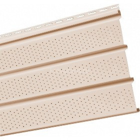 Софит Mitten (Миттен) O.P. Select Triple 4 перфорированный (Sandalwood) /1 шт/