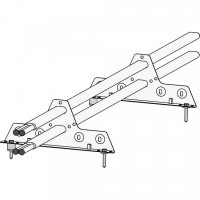 Снегозадержатель ROOFsystems ELITE 40*20 (овал), 1,2м  NEXT Т-обр. опора RAL 6005