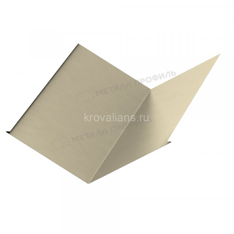 МеталлПрофиль Планка ендовы нижняя 298х298х2000 NormanMP (Полиэстер-01-1015-0.5) /1 шт/