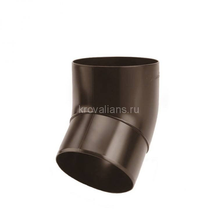 Galeco PVC 152 130/100 Колено 67гр. Темно-коричневый RAL 8019 (35шт/уп)