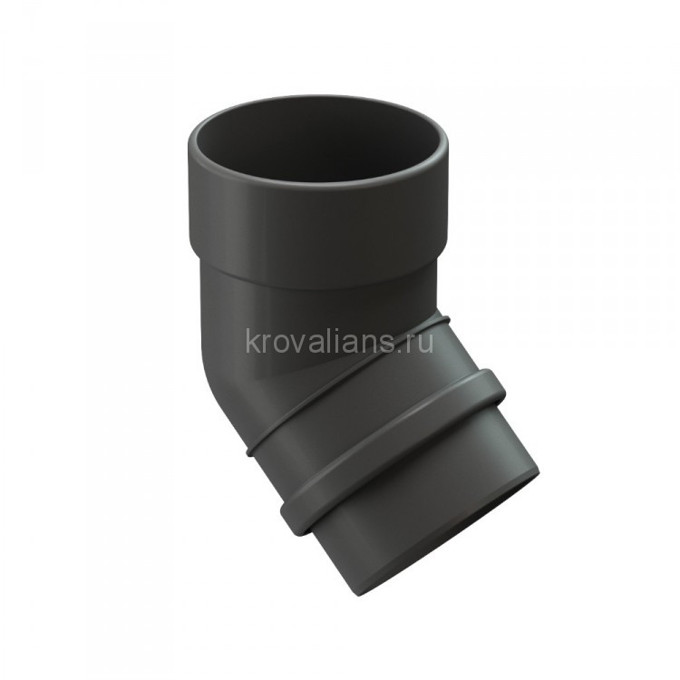 Docke LUX 140/100 мм Колено 45 Графит