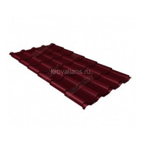 Металлочерепица Grand Line (Гранд Лайн) камея 0,45 Drap TX RAL 3005 /1 кв.м./