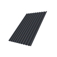 Профнастил С21R 0,5 Satin Мatt RAL 7024 мокрый асфальт