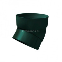 GL Standart 120/87 Колено трубы 45 град. ПВХ Grand Line зелёный (RAL 6005) (24 шт./уп.)