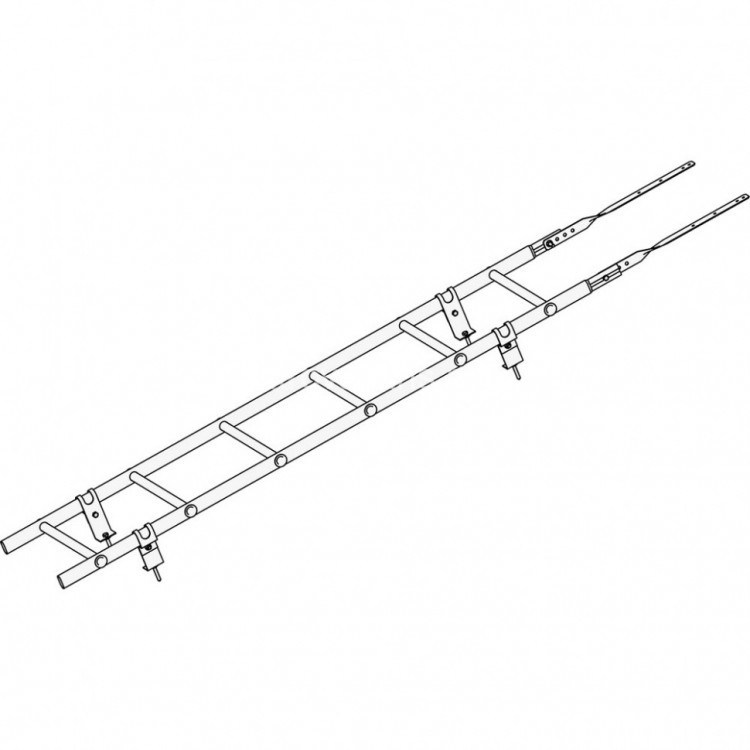 Лестница кровельная ROOFsystems PRESTIGE ZN600 1,8м Универ цинк