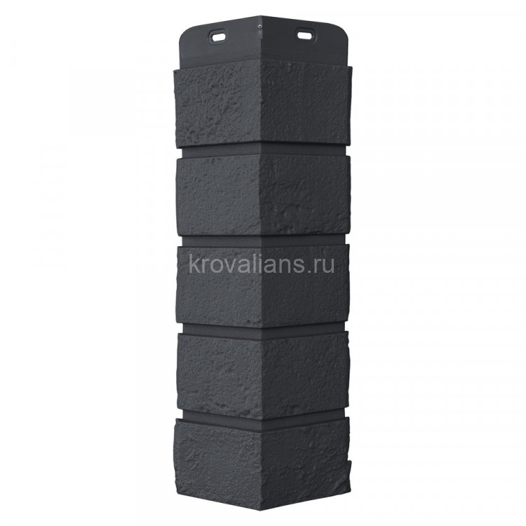 Угол Grand Line Состаренный кирпич Classic графит (0,390*0,120) 12шт/уп
