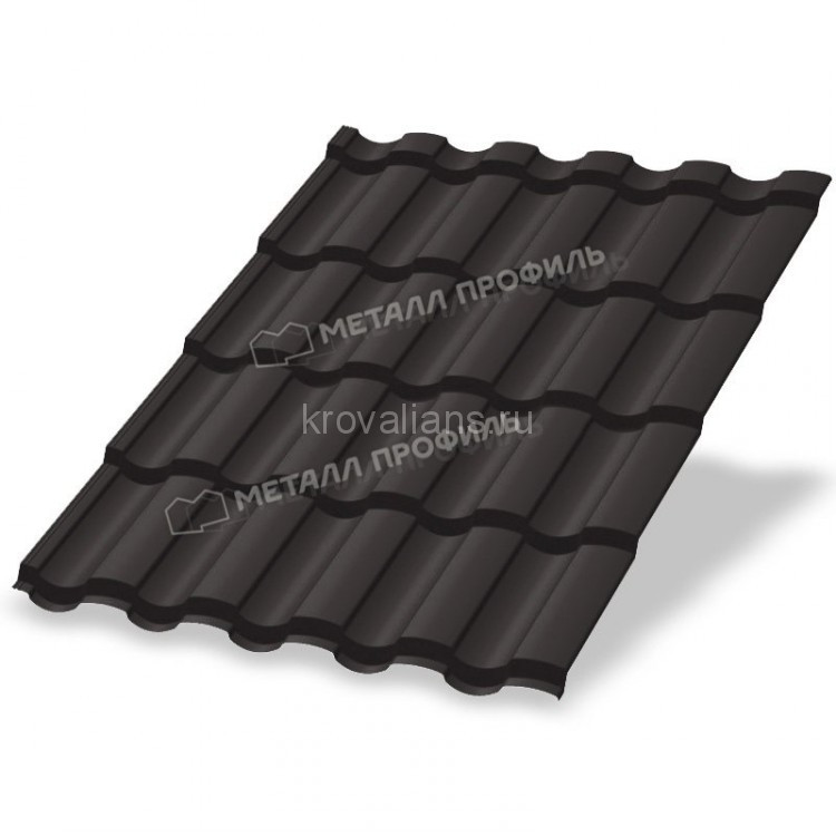 Металлочерепица МеталлПрофиль Монтекристо-M (PURETAN-20-RR32-0.5) /1 кв.м./