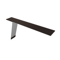 Планка карнизная фальц 130х80 0,5 Satin Matt TX RR 32 темно-коричневый (3м)