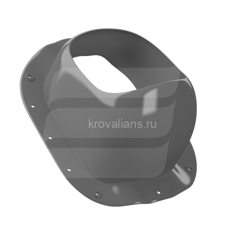 Eurovent VENTOS X METAL N25 RAL7024 (к-т) Вентиляционный выход под м/ч, d=150mm