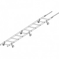 Лестница кровельная ROOFsystems PRESTIGE ZN600 3м Фальц RAL 8004