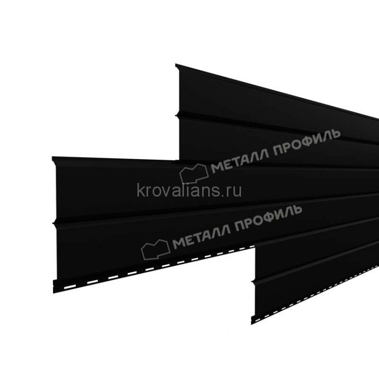 Сайдинг МеталлПрофиль Lбрус-15х240 (PURMAN-20-9005-0.5) /1 шт/