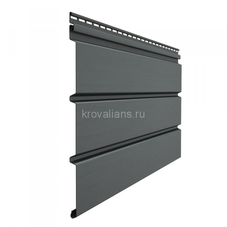 Docke Софит Standart Т4 Сплошной 3,05х0,305 (Графит), 16шт/уп