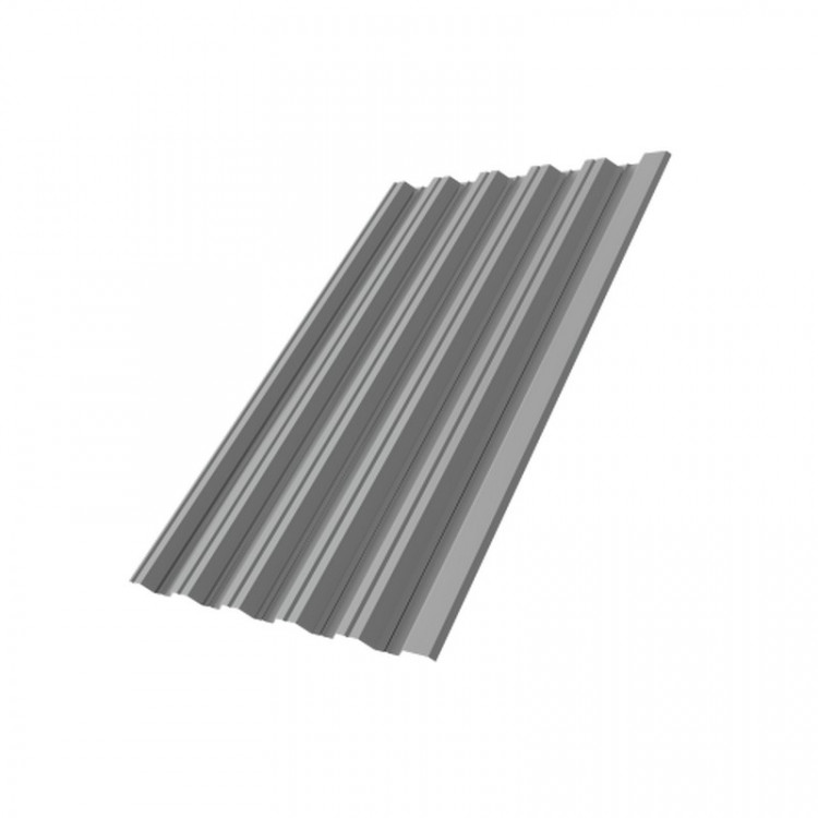 Профнастил HC35R 0,45 PE RAL 9006 бело-алюминиевый DRIP