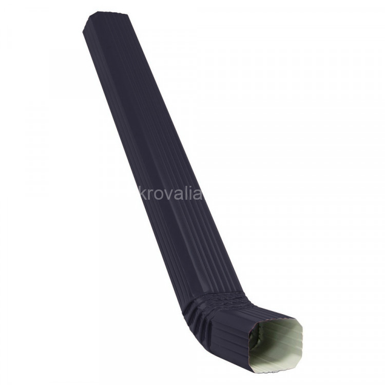 Vortex 127/102 Труба прямоугольная с коленом 3м RAL 7024