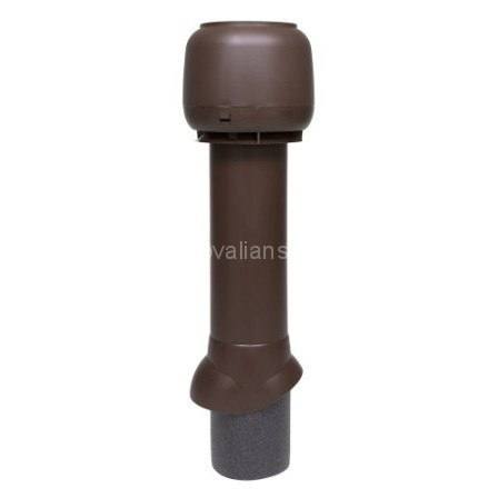 Vilpe (Вилпе) Вентиляционный выход 125/160/700 с колпаком (Коричневый) /1 шт/