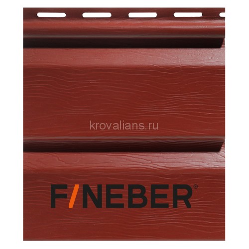 FineBer Сайдинг Standart Extra Acrylic бордо 3,66м (16шт/уп)