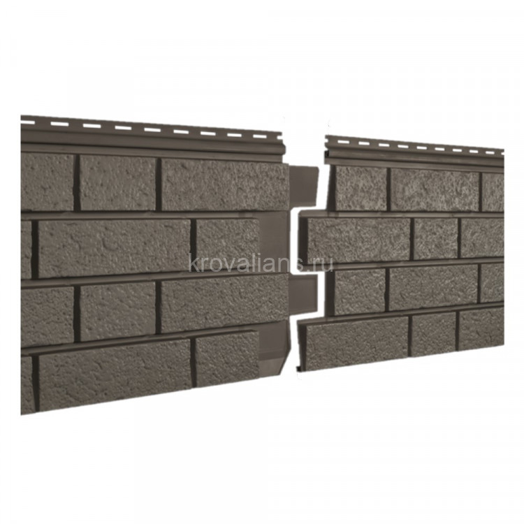 Ю-Пласт Сайдинг STONE-HOUSE S-Lock Клинкер Бежевый  0,292*1,950мм (1уп=15шт/8,55м2)под заказ
