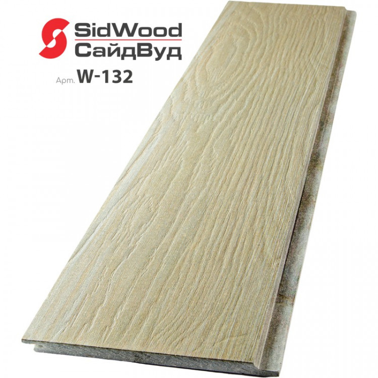 SidWood, хризотилцементный сайдинг 3000х190х10 мм клик 0,57м2 W-132