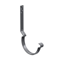 AS COMF PE 125/90 Крюк желоба длинный 190мм с компл. крепления (МУ), RAL7024 24 шт/уп