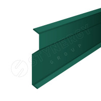 Планка примыкания в накладку 22х22х42х2000 Stynergy (Стинержи) (CORUNDUM50-RAL6005-0.5) /1 шт/