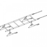 Лестница кровельная ROOFsystems PRESTIGE ZN400 1,2м Натур RAL 3005
