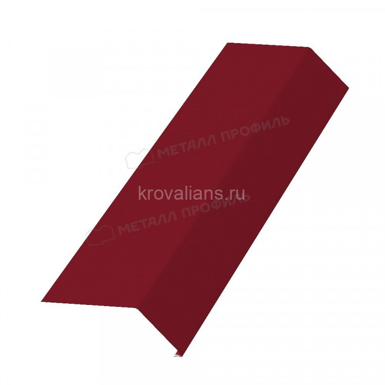 МеталлПрофиль Планка карнизная 100х69х2000 (Полиэстер-01-3003-0.45) /1 шт/
