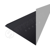 Планка для верхнего примыкания к трубе 2000 Фальц Stynergy (CORUNDUM50-RAL9005-0.5)