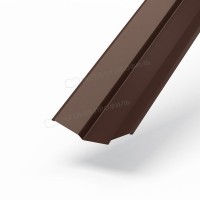 МеталлПрофиль Планка ендовы верхняя 76х76х2000 (PURMAN-20-8017-0.5) /1 шт/