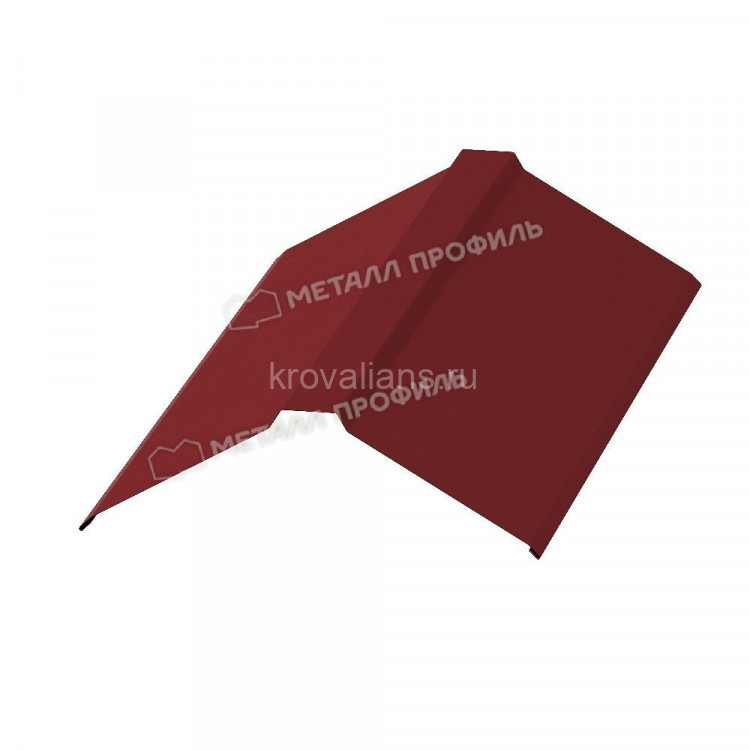 МеталлПрофиль Планка конька плоского 190х190х2000 (VikingMP-01-3011-0.45) /1 шт/