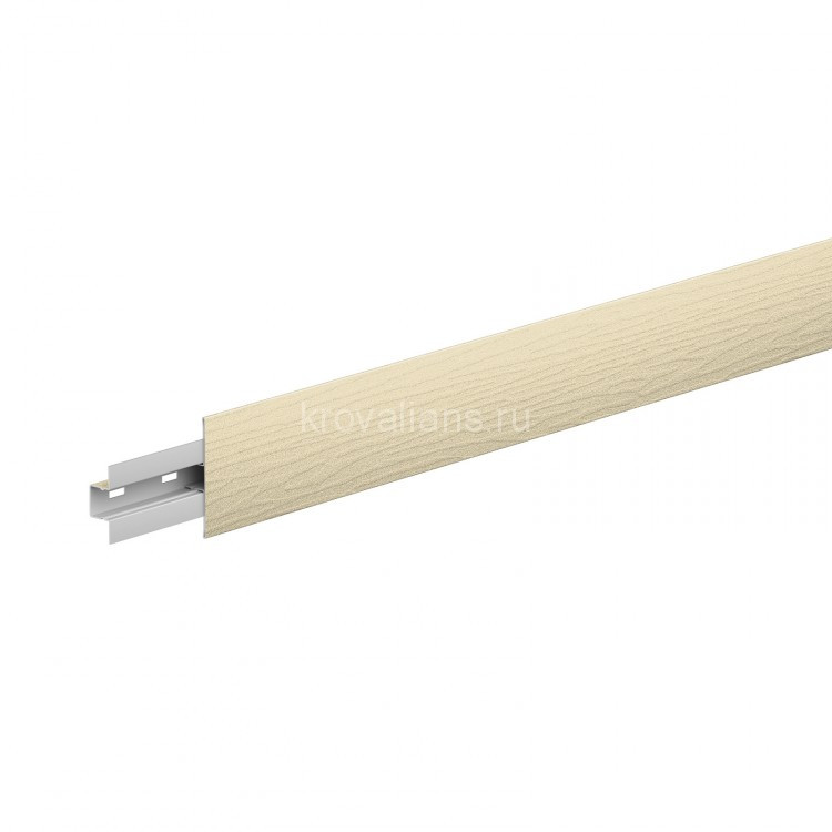 Стыковочный Т-профиль Aquasystem GreenCoat Pural BT Matt (RAL1015 фактурный) 1 шт
