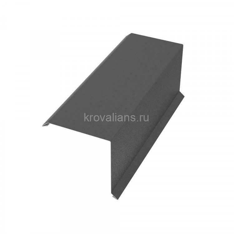 Торцевая планка наружная  35х118х2000мм PE Rooftop Matt 0,5 мм Zn180 RAL7024