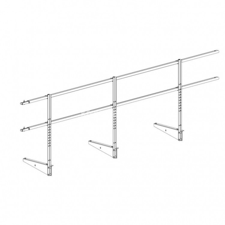 Перила к мостику кровельному ROOFsystems ELITE H-900 3м RAL 6005