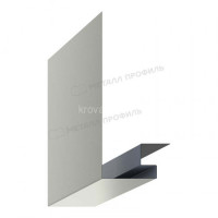 МеталлПрофиль Планка откоса сложная 3D 245х75х3000 (Полиэстер-01-9002-0.45)