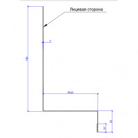 Планка примыкания боковая FASTCLICK 150х65х2000 (VALORI-20-DarkBrown-0.5)