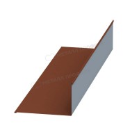 МеталлПрофиль Планка примыкания верхняя 250х147х2000 NormanMP (Полиэстер-01-8004-0.5) /1 шт/