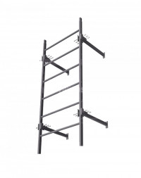 Секция пожарной лестницы Borge 800, 1,82м, оцинк., серый графит (RAL 7024), CZn