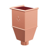 AS CU 125/90 Воронка водосборная удлиненная Медь