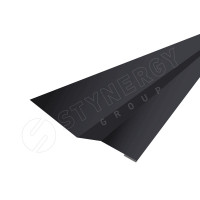 Планка зацепа (крепежная) 2000 Фальц Stynergy (CORUNDUM50-RAL9005-0.5)