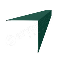 Планка угла внешнего 110х110х2000 Stynergy (Стинержи) (CORUNDUM50-RAL6005-0.5) /1 шт/