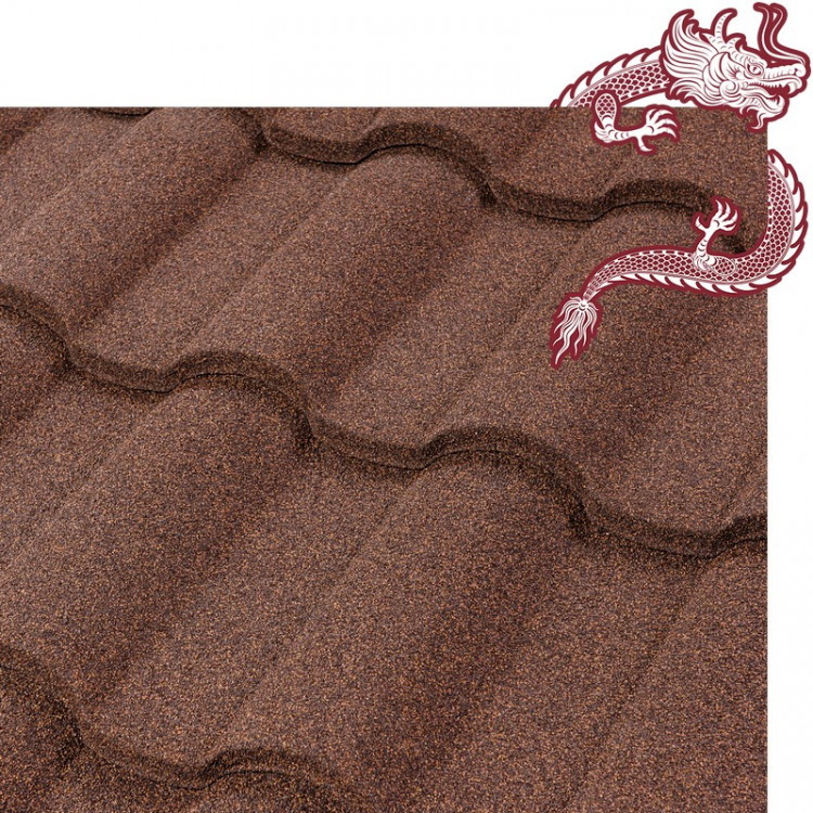 Композитная черепица LUXARD КИТАЙСКАЯ СЕРИЯ Роман панель, 430х1330 (полезная площадь 0,47 м2), цвет ПРОБКА Композитная черепица LUXARD КИТАЙСКАЯ СЕРИЯ Роман панель, 430х1330 (полезная площадь 0,47 м2), цвет ПРОБКА