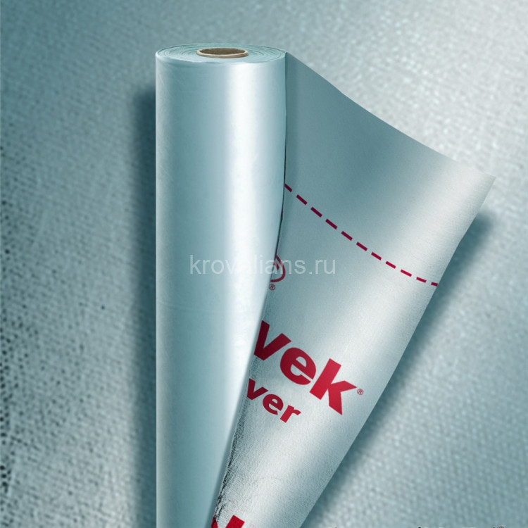 Tyvek (Тайвек) Solid Silver супердиффузионная мембрана 75 м2 (1,5х50м)