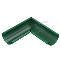 Угол желоба внутренний МЕТАЛЛ ПРОФИЛЬ Foramina PUR 125/100 RAL 6005, зеленый